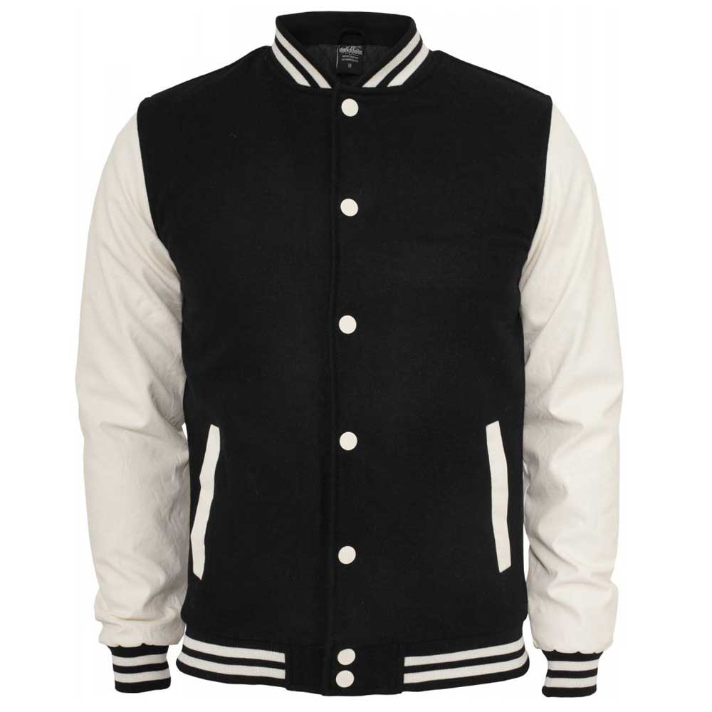 Urban Classics - Oldschool College jacket - Black/White